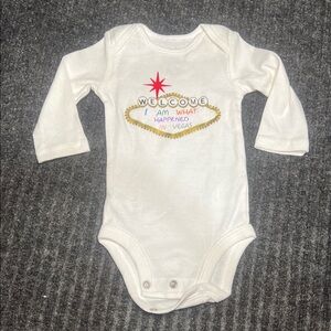 Carter's Long Sleeve Bodysuit with Las Vegas Design size 3M